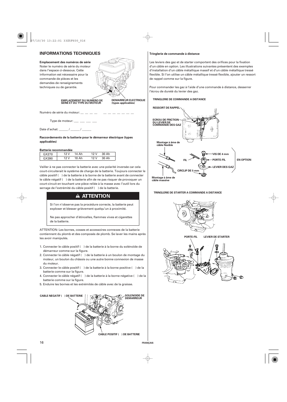 HONDA GX390 User Manual | Page 36 / 60