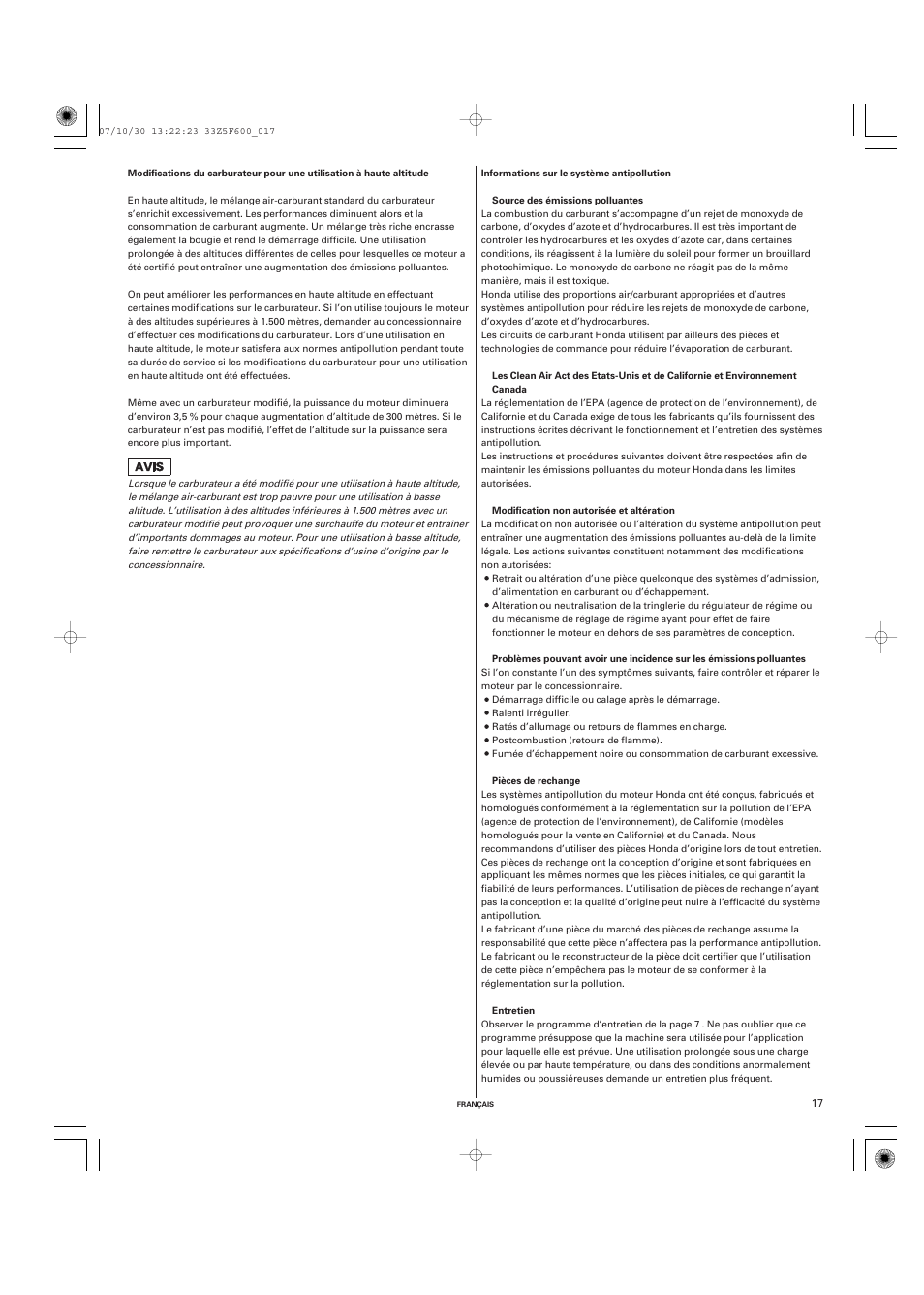 HONDA GX390 User Manual | Page 37 / 60