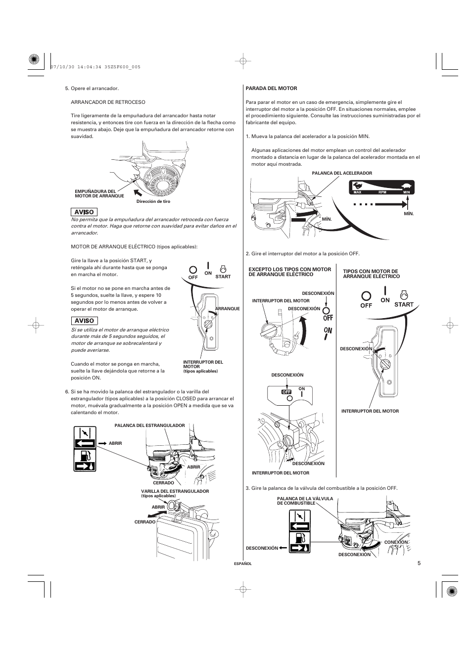 HONDA GX390 User Manual | Page 45 / 60