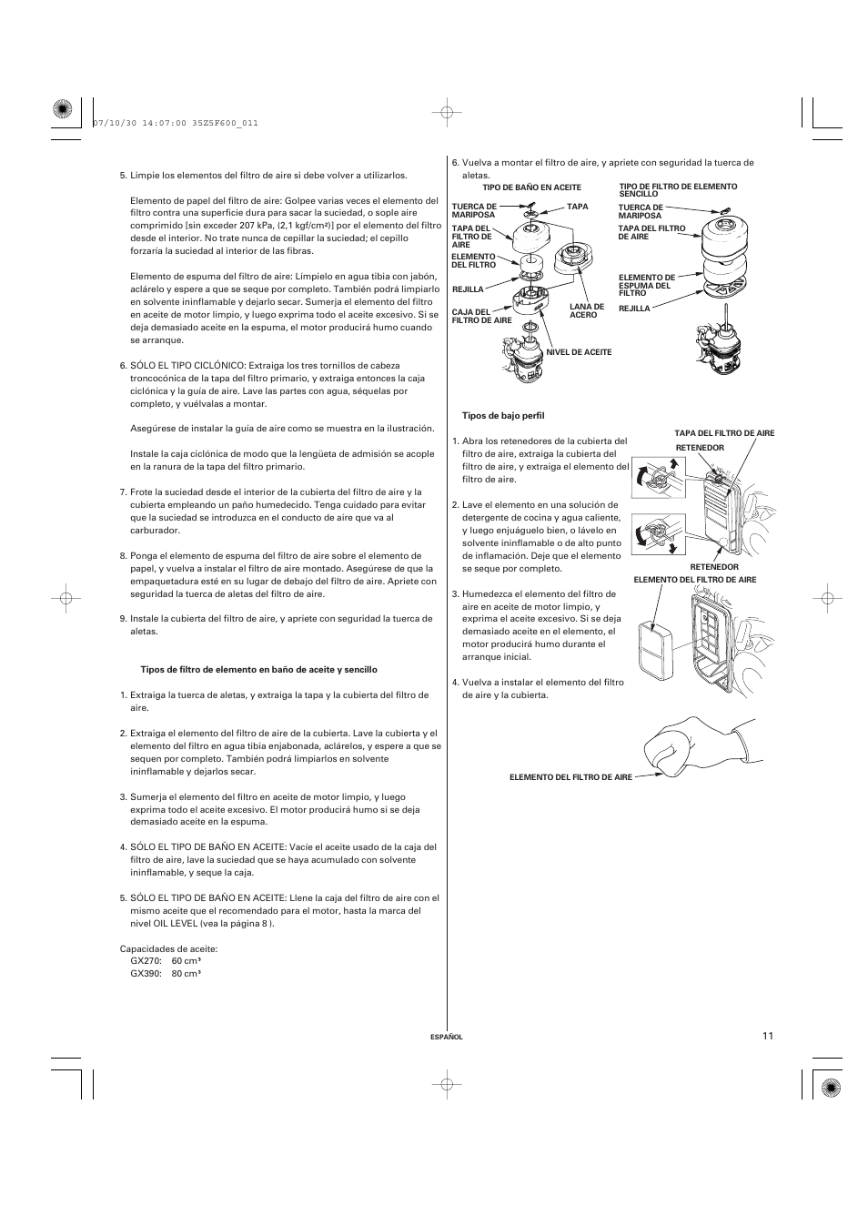 HONDA GX390 User Manual | Page 51 / 60