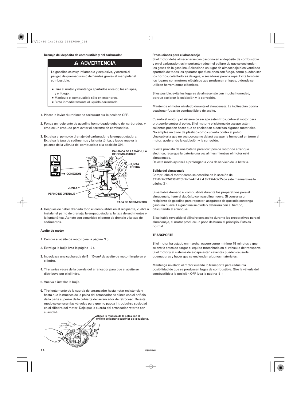 HONDA GX390 User Manual | Page 54 / 60