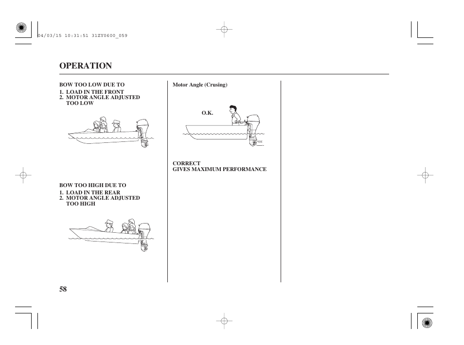 Operation | HONDA BFP8D User Manual | Page 60 / 137