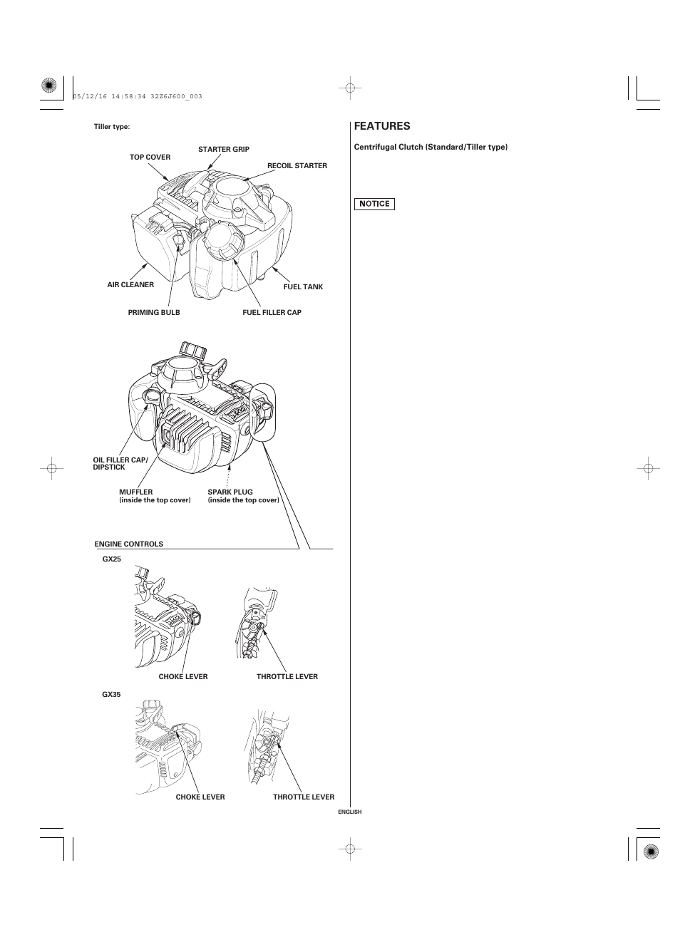 Features | HONDA GX35 User Manual | Page 3 / 20