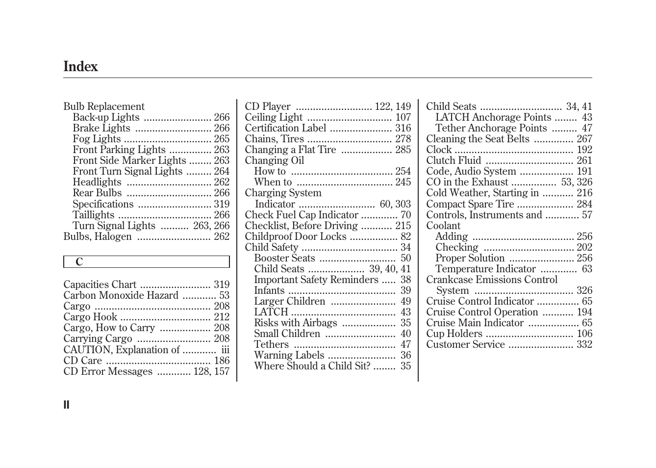 Index | HONDA 2010 Fit User Manual | Page 344 / 354