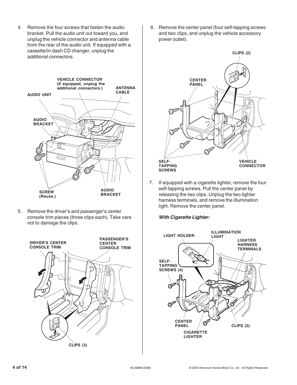 HONDA 08B15-S9V-100 User Manual | Page 4 / 14