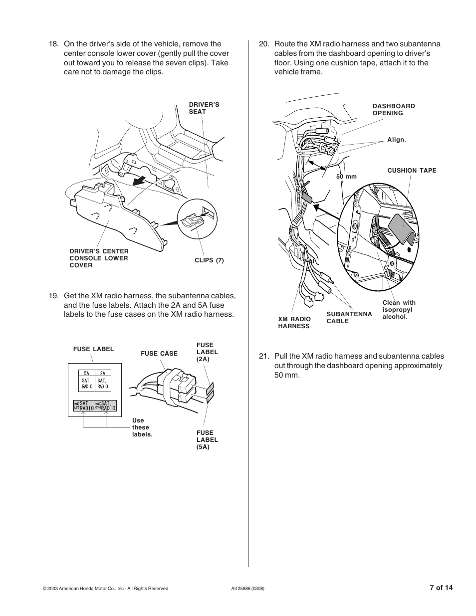 HONDA 08B15-S9V-100 User Manual | Page 7 / 14