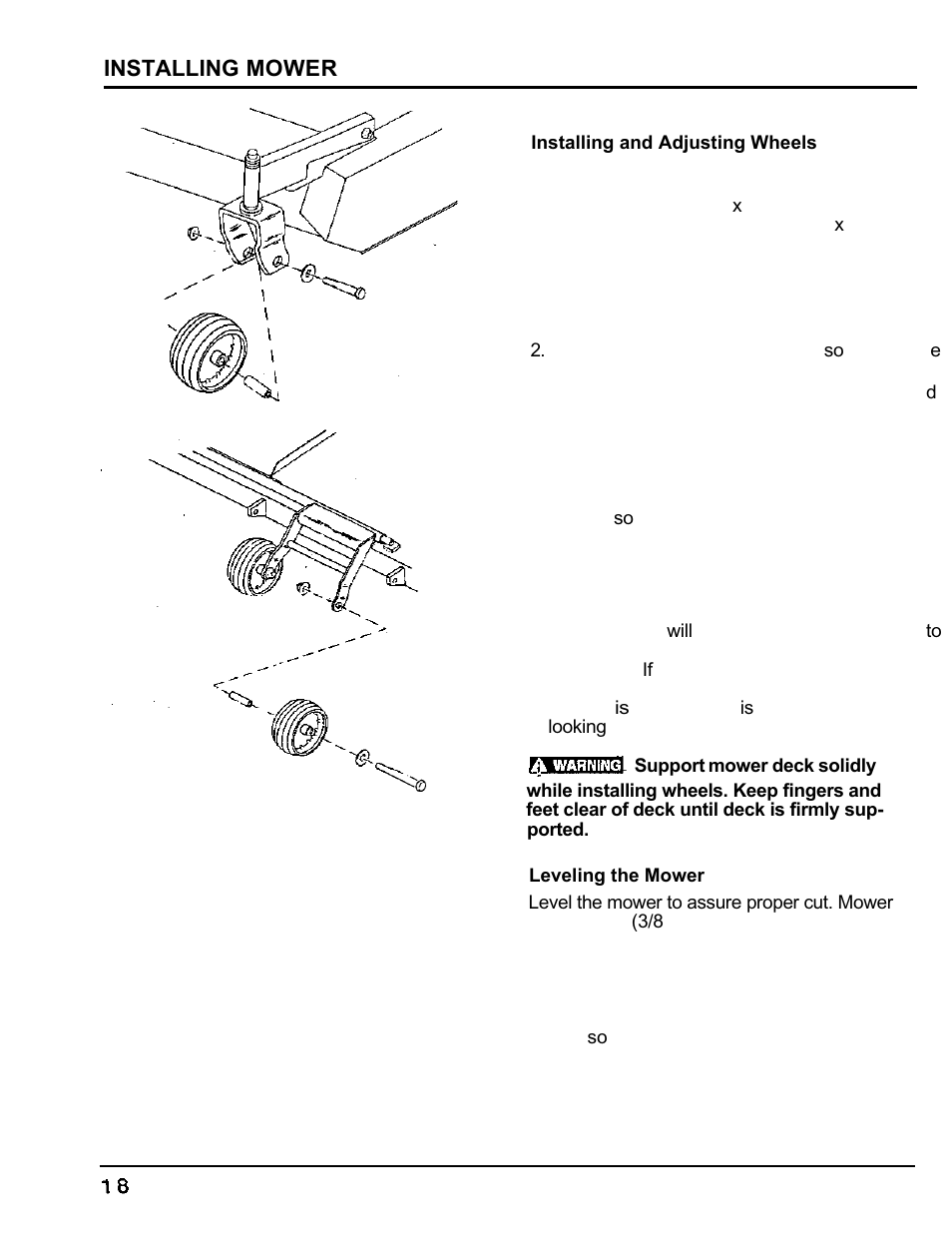 Installing mower | HONDA MM60 User Manual | Page 19 / 59