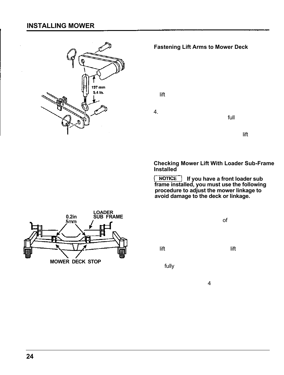 Installing mower | HONDA MM60 User Manual | Page 25 / 59