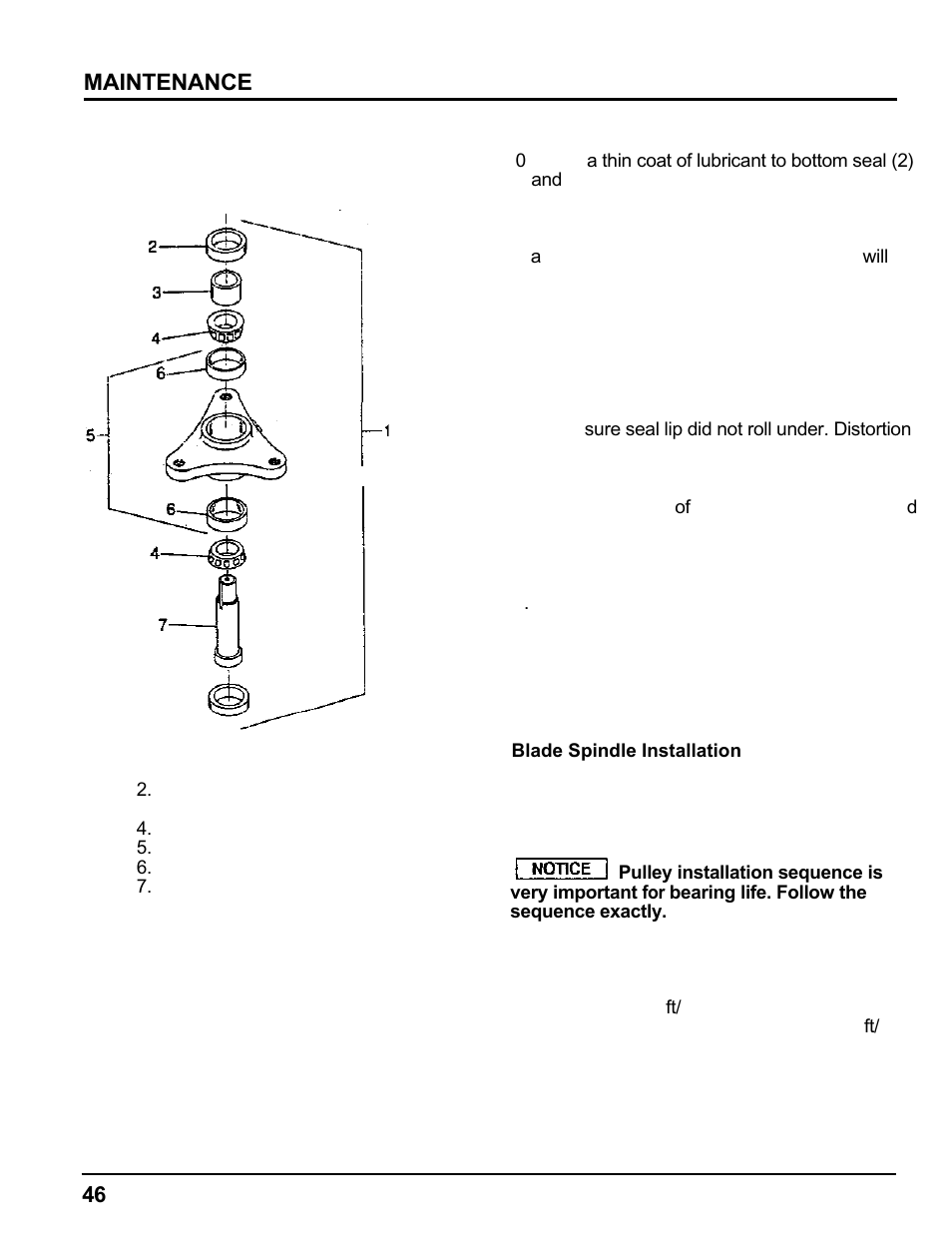 Maintenance | HONDA MM60 User Manual | Page 47 / 59