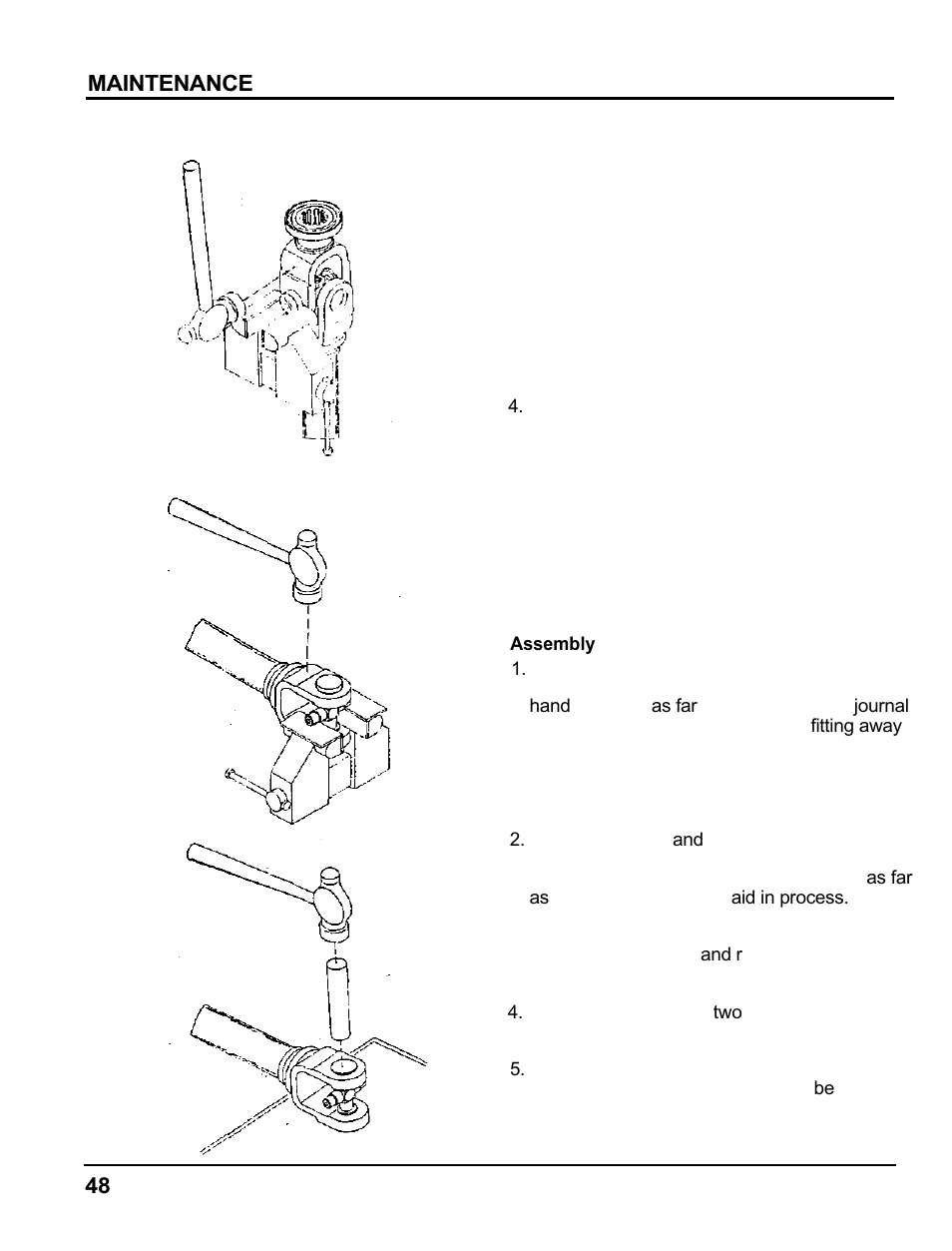 Maintenance | HONDA MM60 User Manual | Page 49 / 59