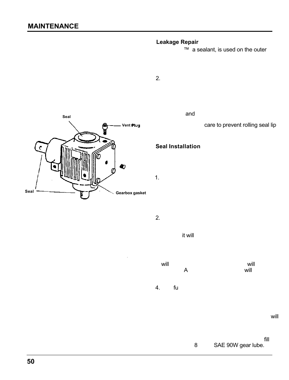 Maintenance | HONDA MM60 User Manual | Page 51 / 59