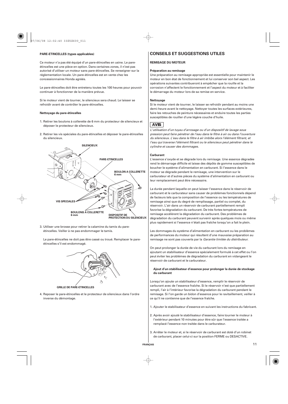 HONDA GCV520 User Manual | Page 31 / 58