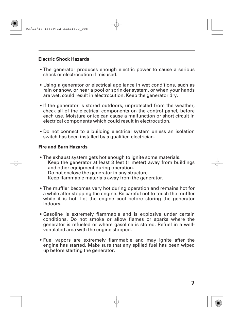 HONDA EM3800SX User Manual | Page 9 / 71