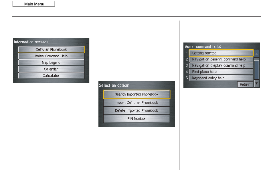 Information features, 2010 civic | HONDA 2010 Civic Navigation User Manual | Page 70 / 153