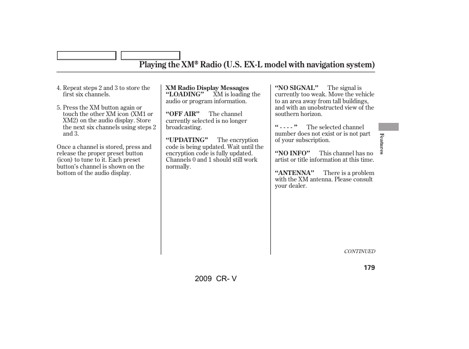 HONDA 2009 CR-V User Manual | Page 183 / 373