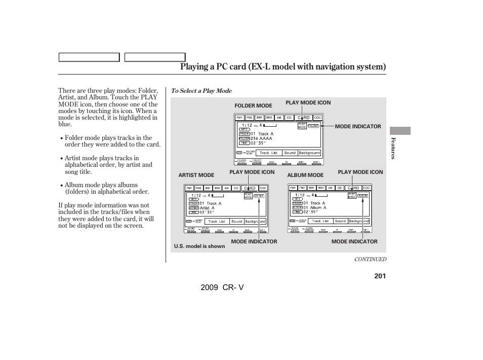 2009 cr- v | HONDA 2009 CR-V User Manual | Page 205 / 373