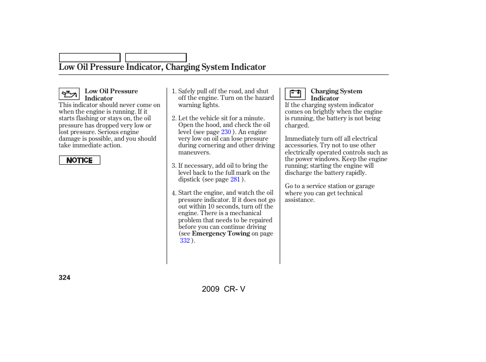 HONDA 2009 CR-V User Manual | Page 328 / 373