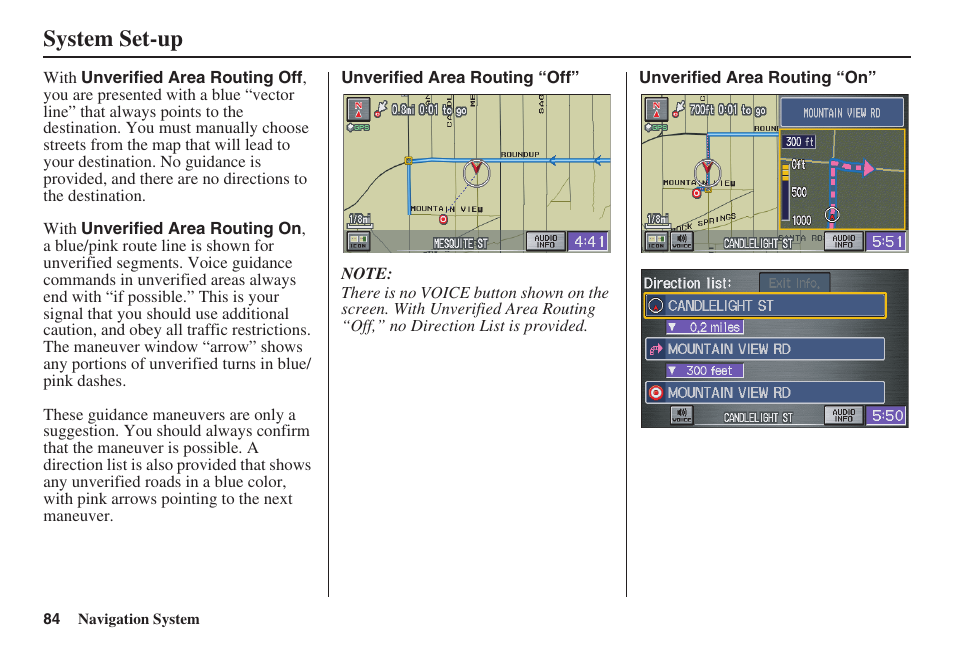 System set-up | HONDA 2008 Civic Hybrid 00X31-SNC-8100 User Manual | Page 85 / 146