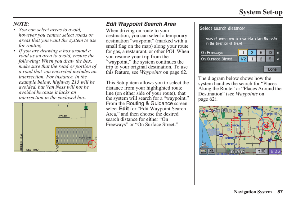 System set-up | HONDA 2008 Civic Hybrid 00X31-SNC-8100 User Manual | Page 88 / 146