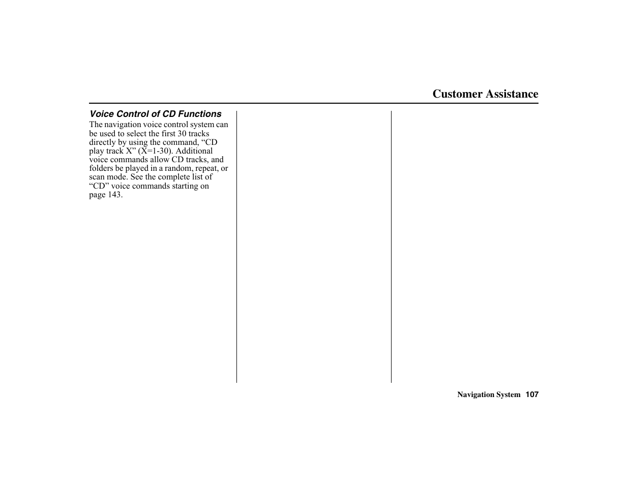 Customer assistance | HONDA 2010 Insight Navigation User Manual | Page 108 / 153