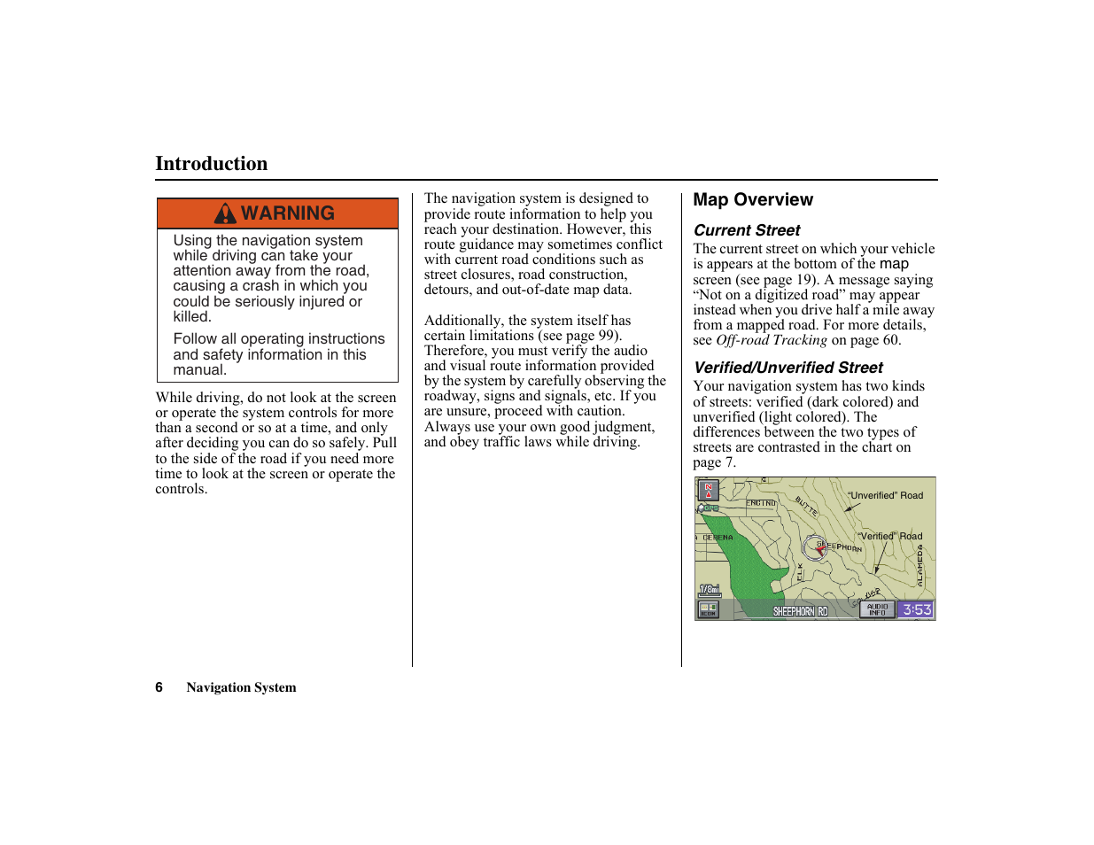 Introduction | HONDA 2010 Insight Navigation User Manual | Page 7 / 153