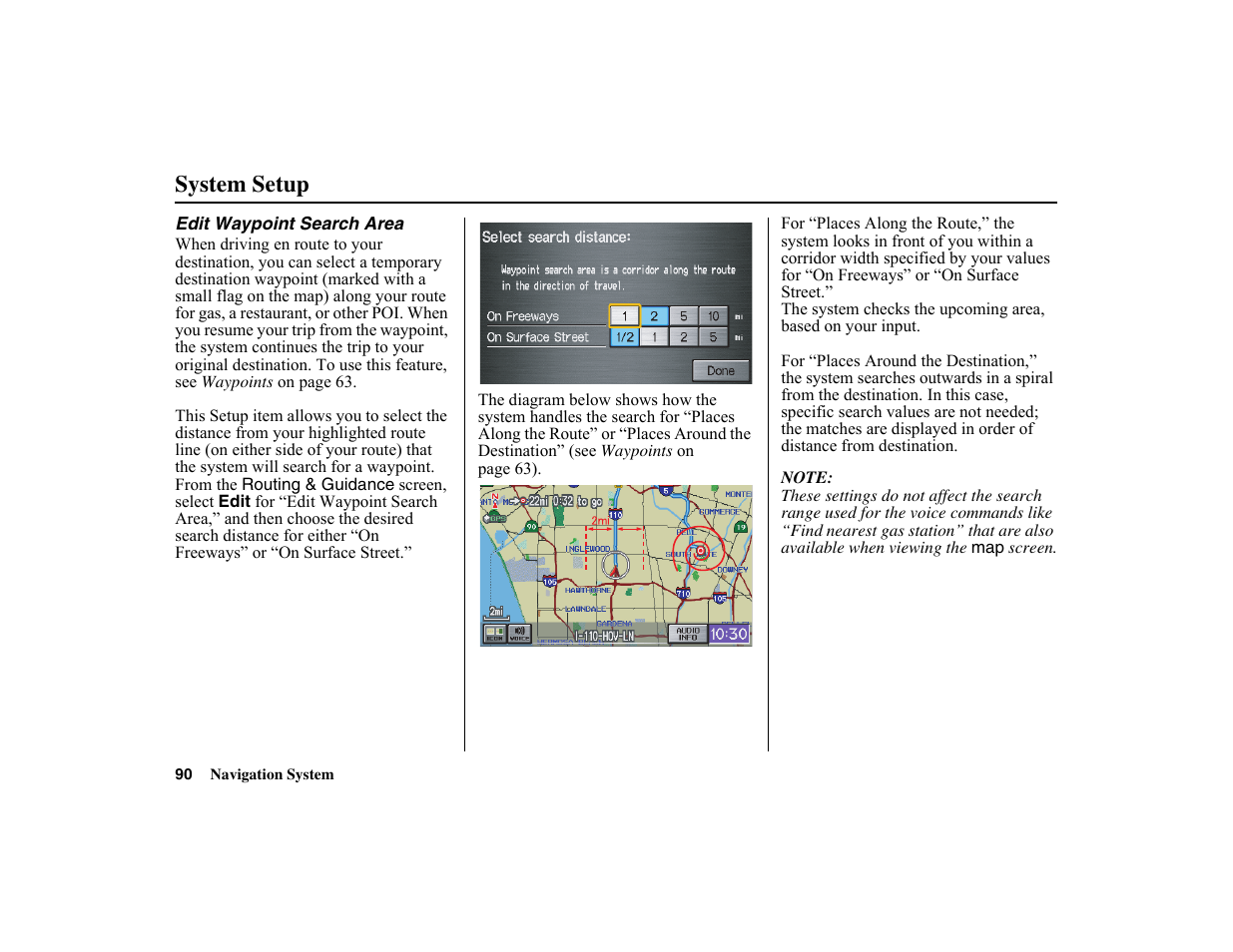 System setup | HONDA 2010 Insight Navigation User Manual | Page 91 / 153