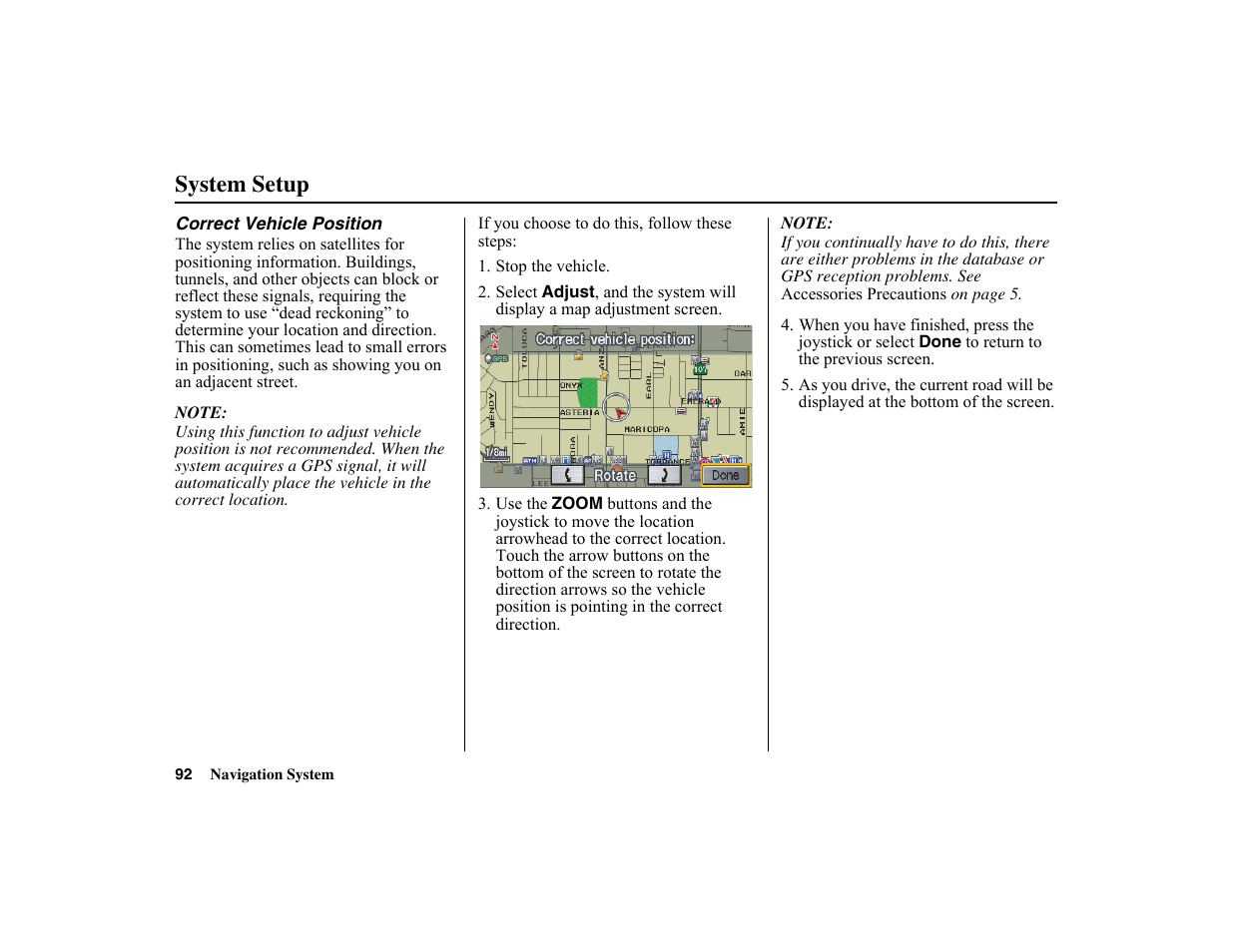 System setup | HONDA 2010 Insight Navigation User Manual | Page 93 / 153