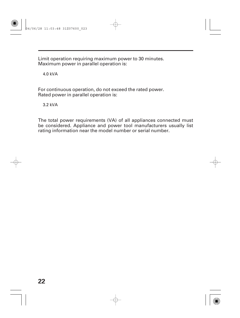 HONDA EU2000i User Manual | Page 24 / 63