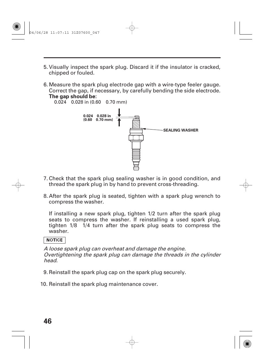 HONDA EU2000i User Manual | Page 48 / 63