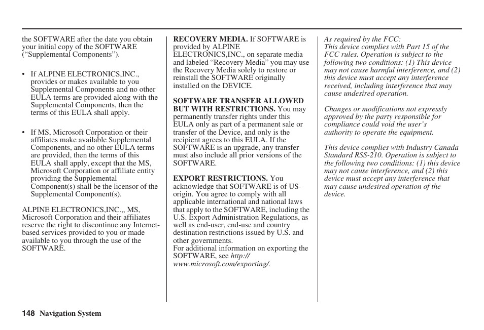 HONDA 2008 Accord 00X31 TA5 8000 User Manual | Page 149 / 149