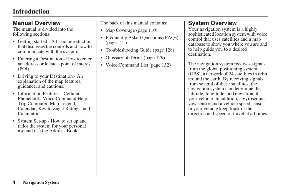 Introduction | HONDA 2008 Accord 00X31 TA5 8000 User Manual | Page 5 / 149