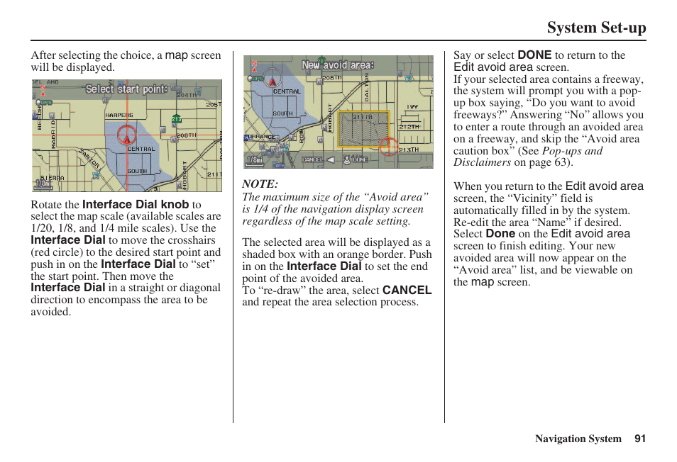 System set-up | HONDA 2008 Accord 00X31 TA5 8000 User Manual | Page 92 / 149