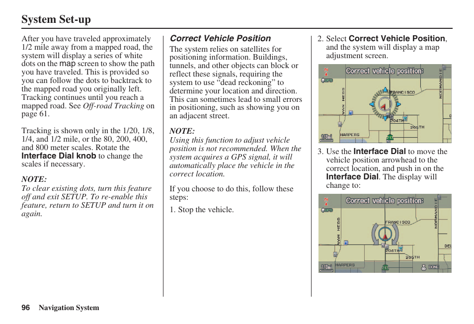 System set-up | HONDA 2008 Accord 00X31 TA5 8000 User Manual | Page 97 / 149