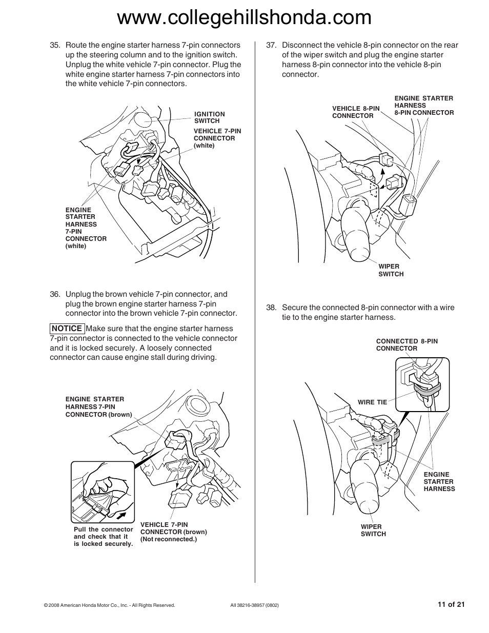 HONDA 08E92-SNA-100B User Manual | Page 11 / 20