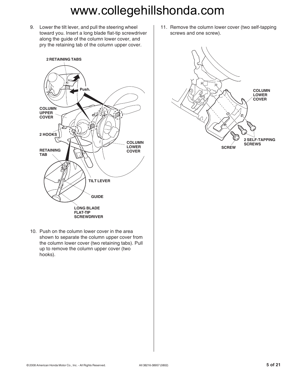 HONDA 08E92-SNA-100B User Manual | Page 5 / 20