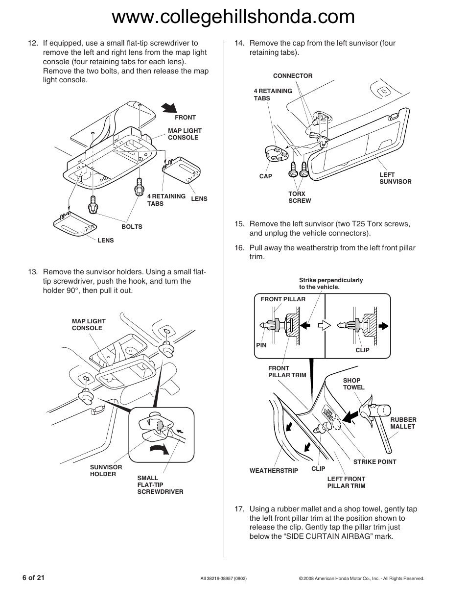 HONDA 08E92-SNA-100B User Manual | Page 6 / 20