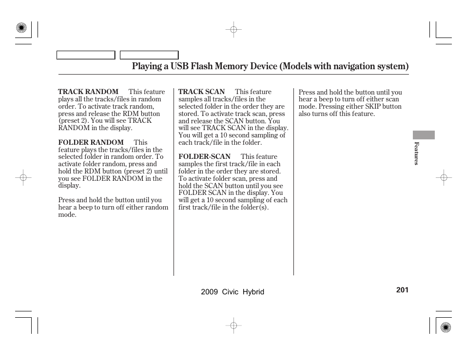 HONDA 2009 Civic Hybrid User Manual | Page 204 / 384