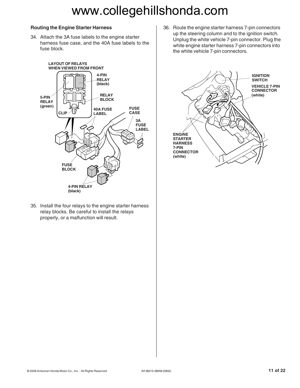 HONDA 08E91-E22-100B User Manual | Page 11 / 22