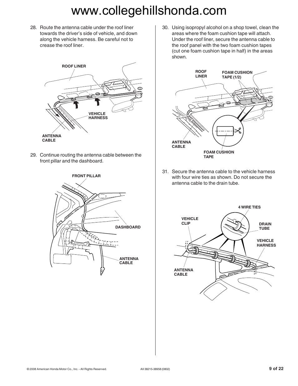 HONDA 08E91-E22-100B User Manual | Page 9 / 22