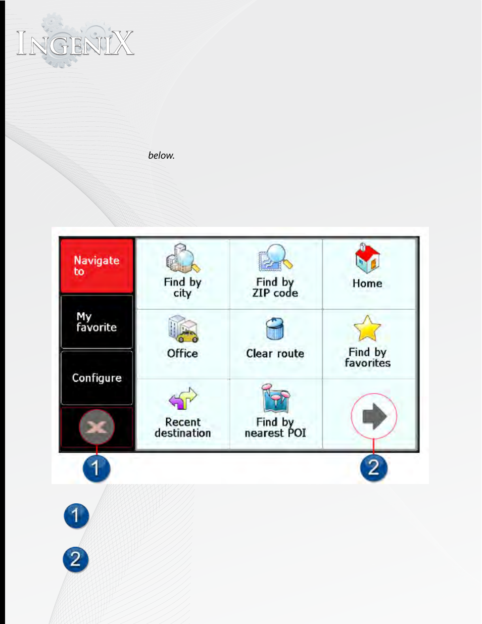 Menu s creen, Menu screen, Planning a route | HONDA P-81ACRD User Manual | Page 24 / 140