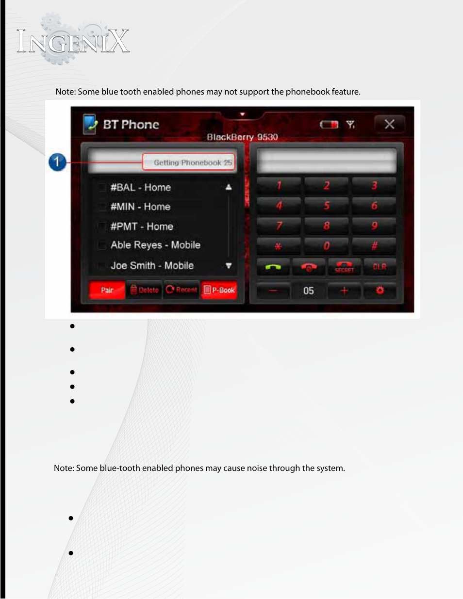 P ull down menu in blue-tooth phone source | HONDA P-81ACRD User Manual | Page 88 / 140