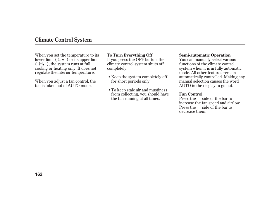 Climate control system | HONDA 2010 Insight User Manual | Page 168 / 454