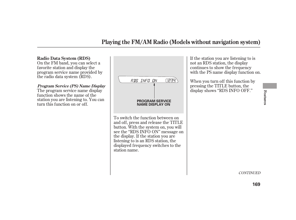 HONDA 2010 Insight User Manual | Page 175 / 454