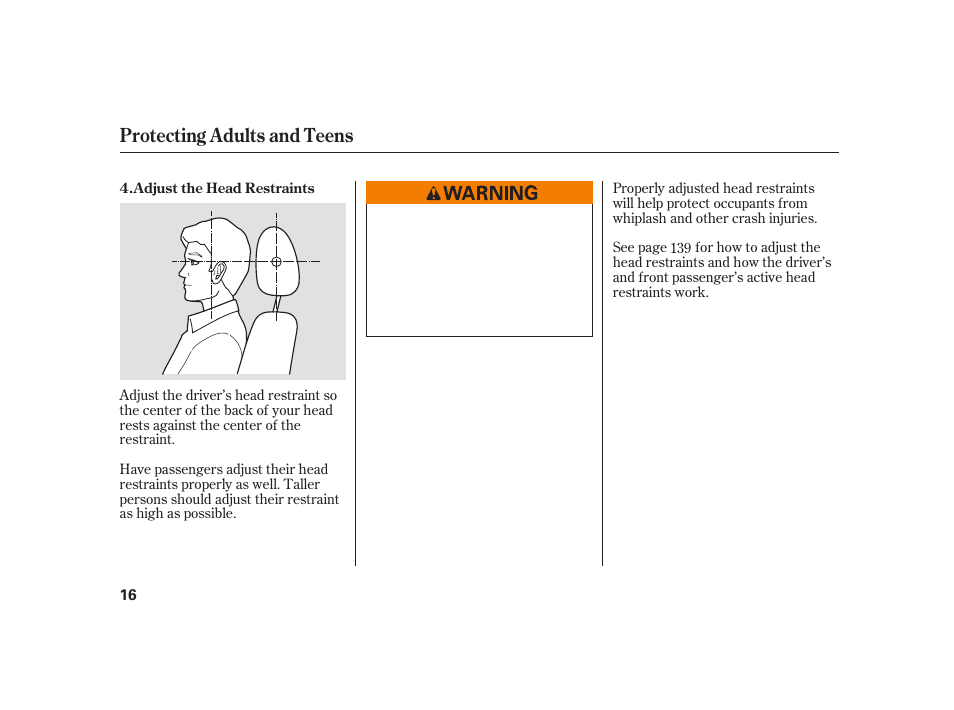 Protecting adults and teens | HONDA 2010 Insight User Manual | Page 22 / 454