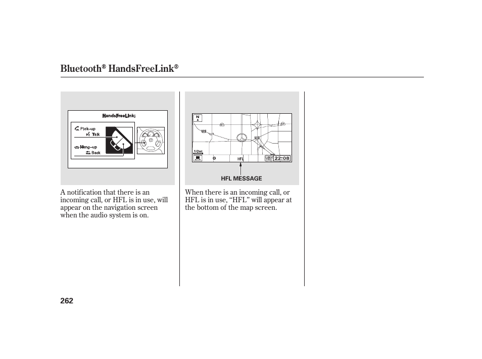 Bluetooth handsfreelink | HONDA 2010 Insight User Manual | Page 268 / 454