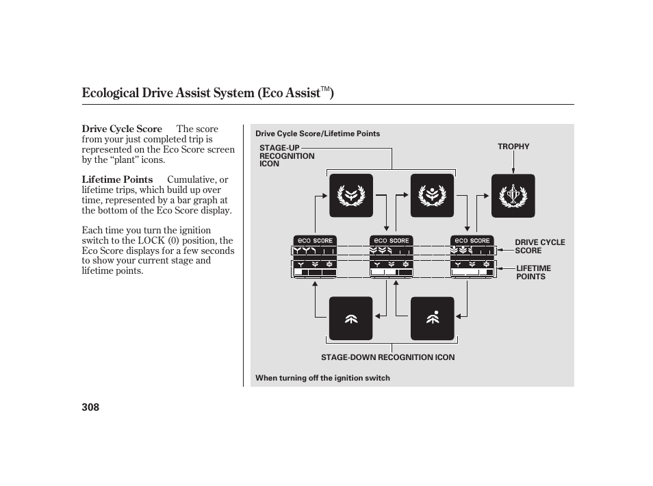 Ecological drive assist system (eco assist ) | HONDA 2010 Insight User Manual | Page 314 / 454