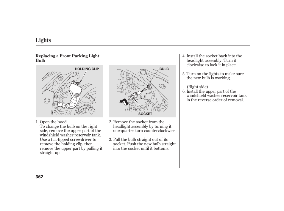 Lights | HONDA 2010 Insight User Manual | Page 368 / 454