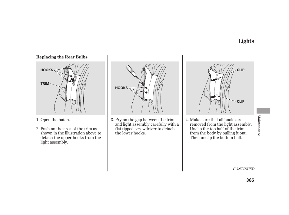 Lights | HONDA 2010 Insight User Manual | Page 371 / 454