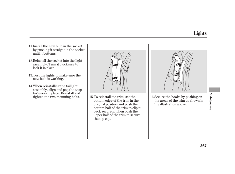 Lights | HONDA 2010 Insight User Manual | Page 373 / 454