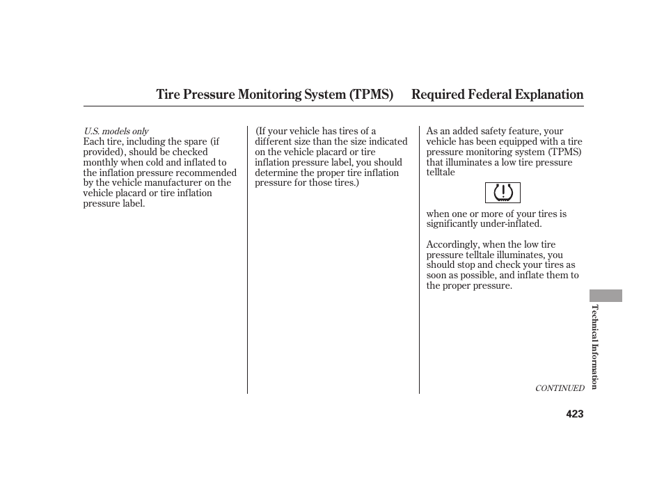 HONDA 2010 Insight User Manual | Page 429 / 454